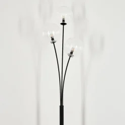 hofstein Lampadaire - Verre 15 cm Bernado Clair, 3 lumières