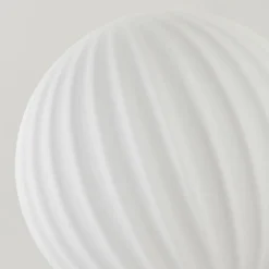 hofstein Lampadaire - Verre 12 cm Bernado Blanc, 6 lumières