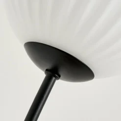 hofstein Lampadaire - Verre 12 cm Bernado Blanc, 6 lumières