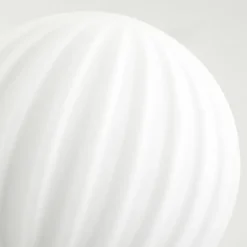 hofstein Lampadaire - Verre 10 cm Bernado Blanc, 6 lumières