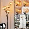 hofstein Lampadaire - Verre 12 cm Bernado Ambre, 6 lumières
