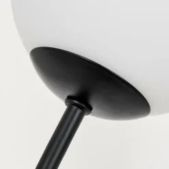 hofstein Lampadaire - Verre 10 cm Bernado Blanc, 6 lumières