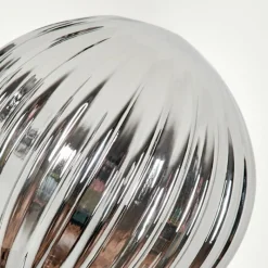 hofstein Lampadaire - Verre 10 cm Bernado Fumé, 5 lumières