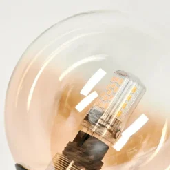 hofstein Lampadaire - Verre 10 cm Bernado Ambre, Clair, 6 lumières