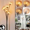 hofstein Lampadaire - Verre 10 cm Bernado Ambre, 6 lumières