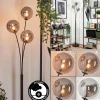 hofstein Lampadaire - Verre 15 cm Bernado Fumé, 3 lumières
