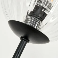 hofstein Lampadaire - Verre 10 cm Bernado Clair, 5 lumières