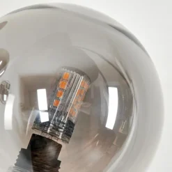 Suspension Verre Fumé-hofstein Lampadaire - Verre 10 cm Bernado Fumé, 5 lumières