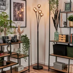 Suspension Verre Fumé-hofstein Lampadaire - Verre 10 cm Bernado Fumé, 5 lumières