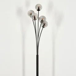 Suspension Verre Fumé-hofstein Lampadaire - Verre 10 cm Bernado Fumé, 5 lumières