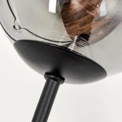 hofstein Lampadaire - Verre 10 cm Bernado Clair, Fumé, 5 lumières