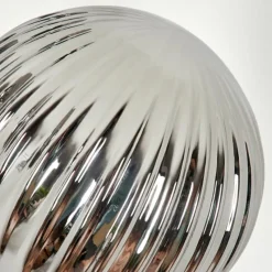 hofstein Lampadaire - Verre 12 cm Bernado Fumé, 3 lumières