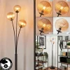 hofstein Lampadaire - Verre 12 cm Bernado Ambre, 3 lumières