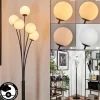 hofstein Lampadaire - Verre 10 cm Bernado Blanc, 5 lumières