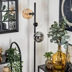 hofstein Lampadaire - Verre 15 cm Gastor Ambre, Clair, Fumé, 3 lumières