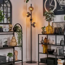 hofstein Lampadaire - Verre 15 cm Gastor Ambre, Clair, Fumé, 4 lumières