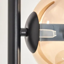 hofstein Lampadaire - Verre 15 cm Gastor Ambre, Clair, Fumé, 5 lumières