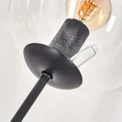 hofstein Lampadaire - Verre 15 cm Gastor Clair, 6 lumières