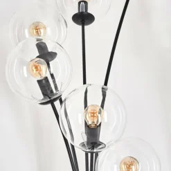 hofstein Lampadaire - Verre 15 cm Gastor Clair, 6 lumières