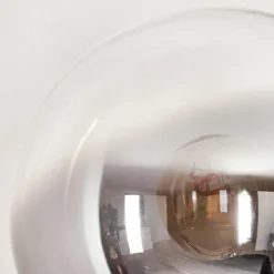 hofstein Lampadaire - Verre 15 cm Gastor Clair, Fumé, 3 lumières