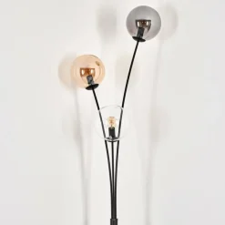 hofstein Lampadaire - Verre 15 cm Gastor Ambre, Clair, Fumé, 3 lumières