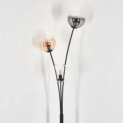 hofstein Lampadaire - Verre 15 cm Gastor Ambre, Clair, Fumé, 3 lumières