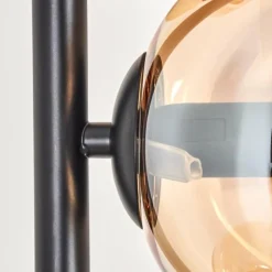 hofstein Lampadaire - Verre 15 cm Gastor Ambre, Clair, 6 lumières