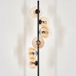 hofstein Lampadaire - Verre 15 cm Gastor Ambre, Clair, 6 lumières