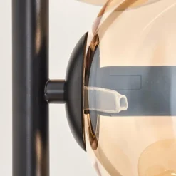 hofstein Lampadaire - Verre 15 cm Gastor Ambre, 6 lumières