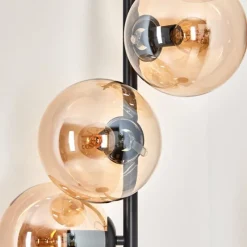 hofstein Lampadaire - Verre 15 cm Gastor Ambre, 6 lumières