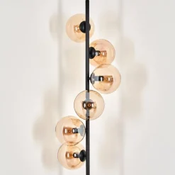 hofstein Lampadaire - Verre 15 cm Gastor Ambre, 6 lumières