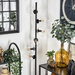 hofstein Lampadaire - Verre 15 cm Gastor Clair, 6 lumières