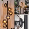 hofstein Lampadaire - Verre 15 cm Gastor Fumé, 6 lumières