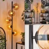 hofstein Lampadaire - Verre 15 cm Gastor Ambre, Clair, 5 lumières