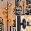 hofstein Lampadaire - Verre 15 cm Gastor Ambre, 5 lumières