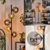 hofstein Lampadaire - Verre 15 cm Gastor Ambre, Fumé, 5 lumières