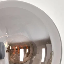 hofstein Lampadaire - Verre 15 cm Gastor Ambre, Fumé, 5 lumières