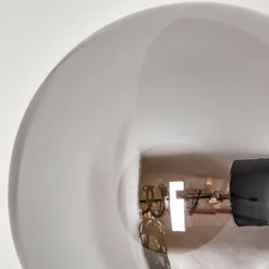 hofstein Lampadaire - Verre 15 cm Gastor Fumé, 3 lumières