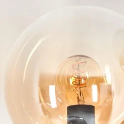 hofstein Lampadaire - Verre 15 cm Gastor Ambre, Clair, Fumé, 5 lumières