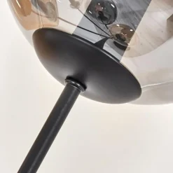 hofstein Lampadaire - Verre 15 cm Gastor Ambre, Clair, Fumé, 5 lumières