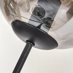 hofstein Lampadaire - Verre 15 cm Gastor Clair, Fumé, 5 lumières