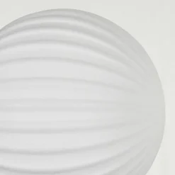 hofstein Lampadaire - Verre 12 cm Remaisnil Blanc, 3 lumières