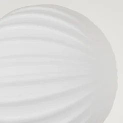 hofstein Lampadaire - Verre 15 cm Remaisnil Blanc, 3 lumières