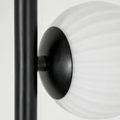 hofstein Lampadaire - Verre 15 cm Remaisnil Blanc, 3 lumières