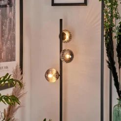 Suspension Verre Fumé-hofstein Lampadaire - Verre 10 cm Remaisnil Fumé, 3 lumières