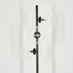 hofstein Lampadaire - Verre 15 cm Remaisnil Clair, 3 lumières