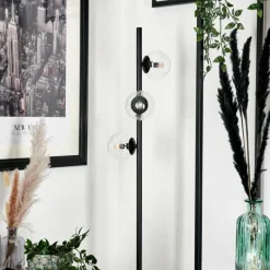 hofstein Lampadaire - Verre 10 cm Remaisnil Clair, 3 lumières