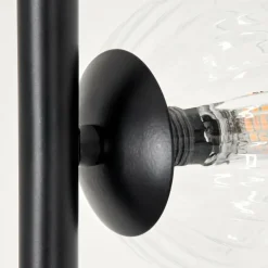 hofstein Lampadaire - Verre 10 cm Remaisnil Clair, 5 lumières