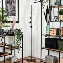 hofstein Lampadaire - Verre 10 cm Remaisnil Clair, 5 lumières