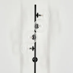 hofstein Lampadaire - Verre 15 cm Remaisnil Clair, 5 lumières